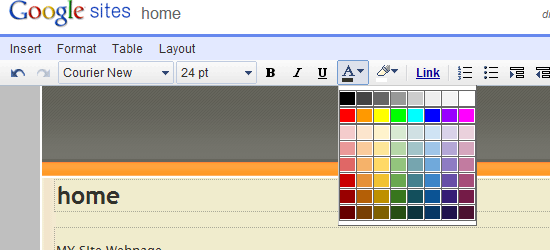Google sites